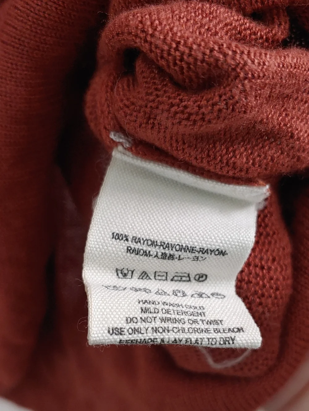 Free People Sweater Free To Roam Mockneck Terracotta Orange Women's Size M